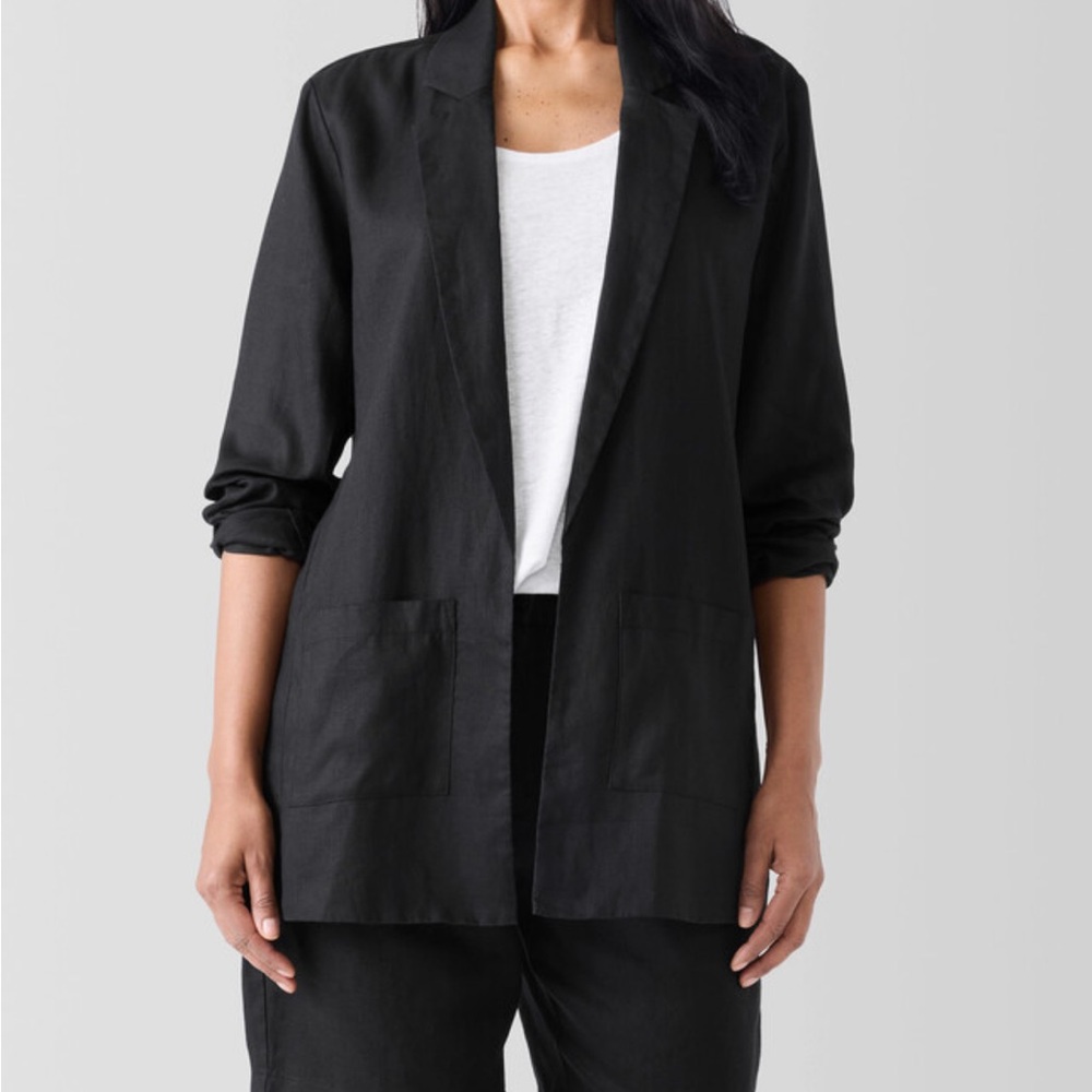 Eileen Fisher 100% Linen Blazer